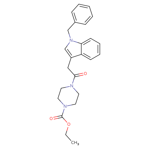 ethyl 4-[2-(1-benzyl-1H-indol-3-yl)acetyl]piperazine-1-carboxylate