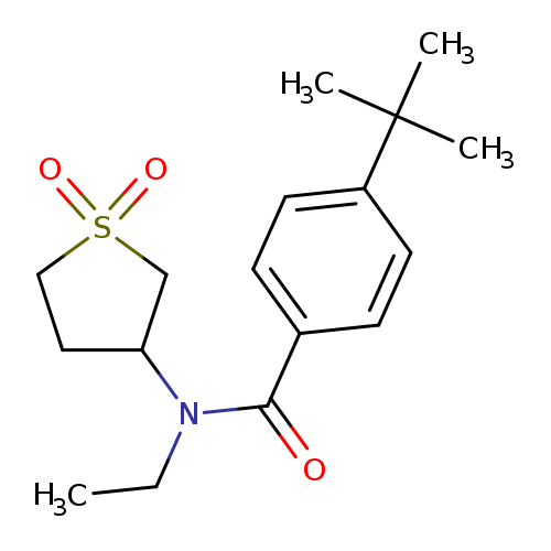 4-tert-butyl-N-(1,1-dioxo-1lambda6-thiolan-3-yl)-N-ethylbenzamide
