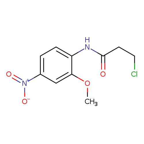 3-chloro-N-(2-methoxy-4-nitrophenyl)propanamide