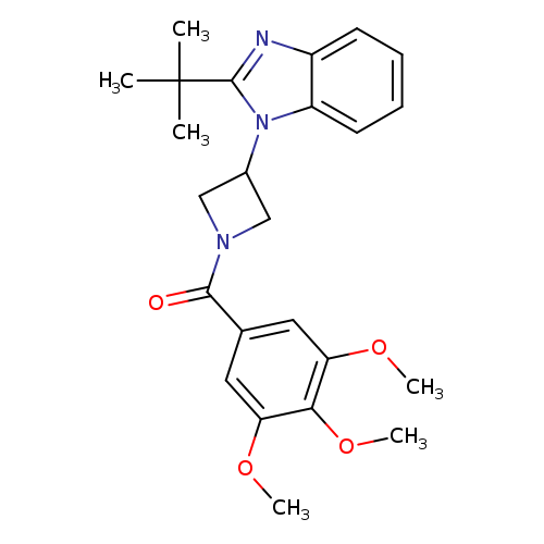 2-tert-butyl-1-[1-(3,4,5-trimethoxybenzoyl)azetidin-3-yl]-1H-1,3-benzodiazole