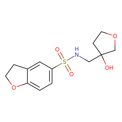 N-[(3-hydroxyoxolan-3-yl)methyl]-2,3-dihydro-1-benzofuran-5-sulfonamide