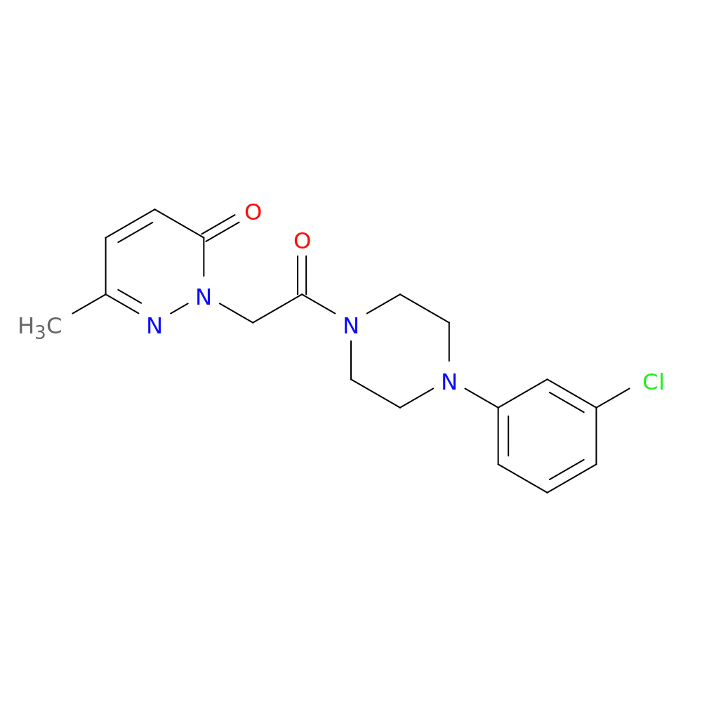 2-{2-[4-(3-chlorophenyl)piperazin-1-yl]-2-oxoethyl}-6-methyl-2,3-dihydropyridazin-3-one