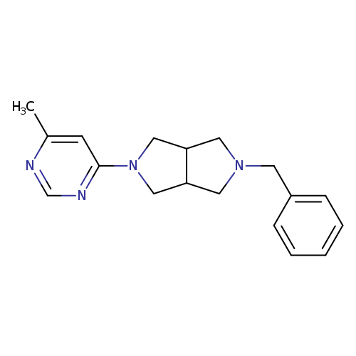 2-benzyl-5-(6-methylpyrimidin-4-yl)octahydropyrrolo[3,4-c]pyrrole