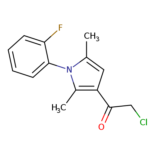 2-Chloro-1-[1-(2-fluoro-phenyl)-2,5-dimethyl-1h-pyrrol-3-yl]-ethanone