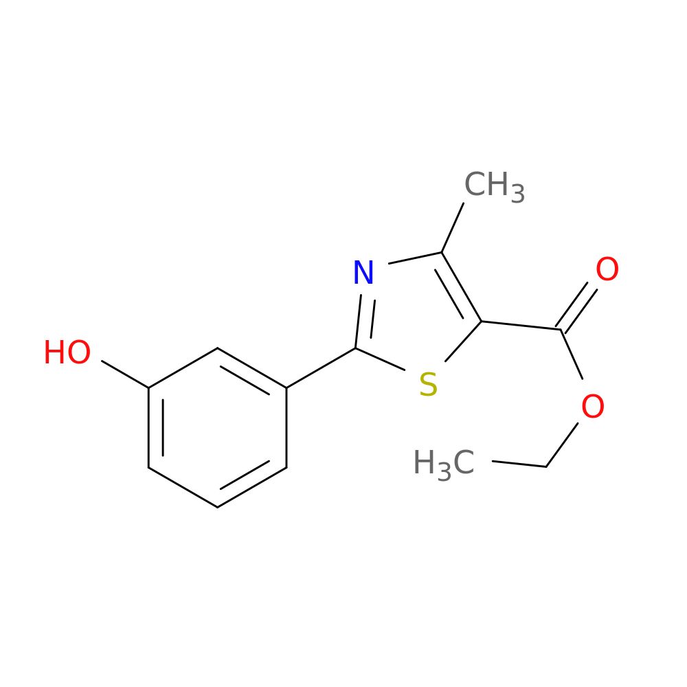 ethyl 2-(3-hydroxyphenyl)-4-methylthiazole-5-Carboxylate