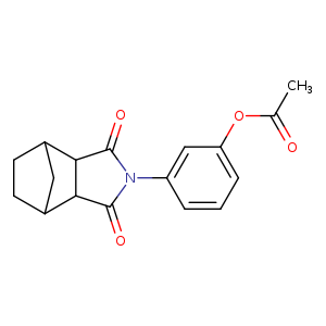 3-(3,5-dioxo-4-azatricyclo[5.2.1.0~2,6~]dec-4-yl)phenyl acetate