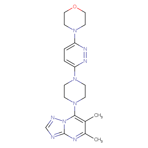 4-[6-(4-{5,6-dimethyl-[1,2,4]triazolo[1,5-a]pyrimidin-7-yl}piperazin-1-yl)pyridazin-3-yl]morpholine