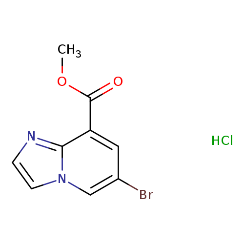 6-Bromo-imidazo[1,2-a]pyridine-8-carboxylic acid methyl ester HCl