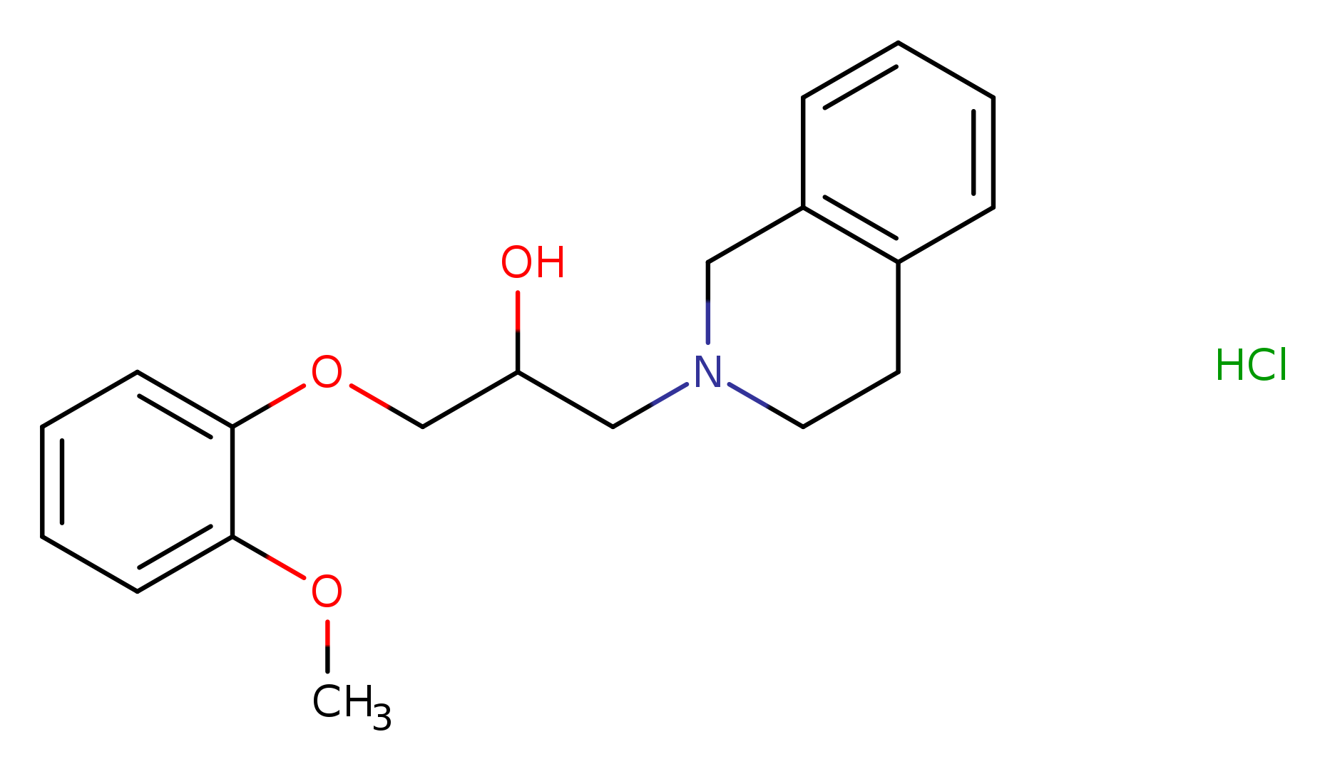 1-(2-methoxyphenoxy)-3-(1,2,3,4-tetrahydroisoquinolin-2-yl)propan-2-ol hydrochloride