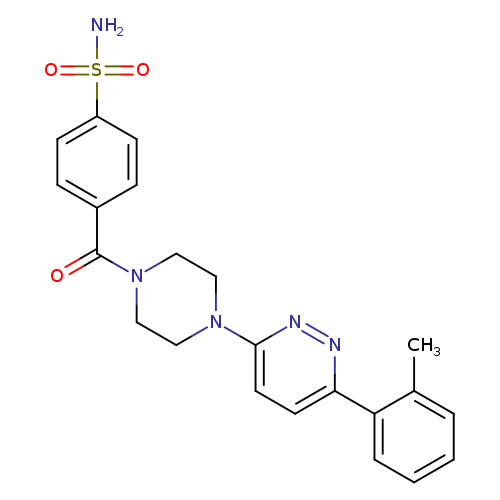 4-{4-[6-(2-methylphenyl)pyridazin-3-yl]piperazine-1-carbonyl}benzene-1-sulfonamide