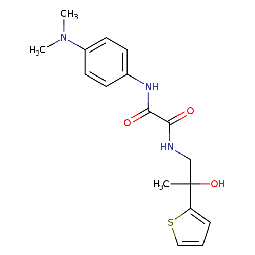 N'-[4-(dimethylamino)phenyl]-N-[2-hydroxy-2-(thiophen-2-yl)propyl]ethanediamide