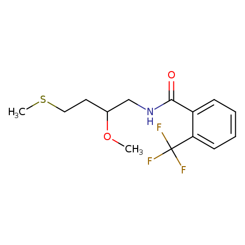 N-[2-methoxy-4-(methylsulfanyl)butyl]-2-(trifluoromethyl)benzamide