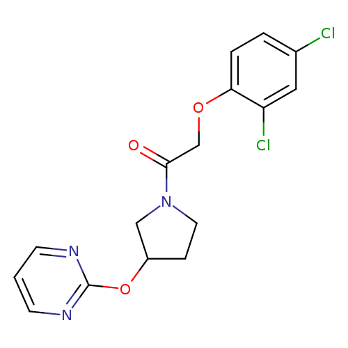 2-(2,4-dichlorophenoxy)-1-[3-(pyrimidin-2-yloxy)pyrrolidin-1-yl]ethan-1-one