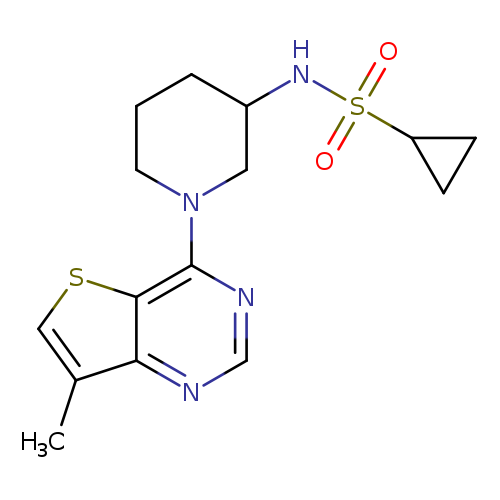 N-(1-{7-methylthieno[3,2-d]pyrimidin-4-yl}piperidin-3-yl)cyclopropanesulfonamide