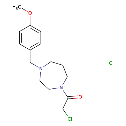 2-chloro-1-{4-[(4-methoxyphenyl)methyl]-1,4-diazepan-1-yl}ethan-1-one hydrochloride