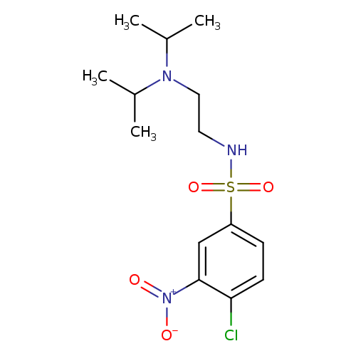 N-{2-[bis(propan-2-yl)amino]ethyl}-4-chloro-3-nitrobenzene-1-sulfonamide