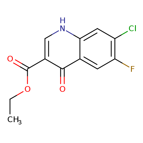 3-Quinolinecarboxylic acid, 7-chloro-6-fluoro-1,4-dihydro-4-oxo-, ethylester