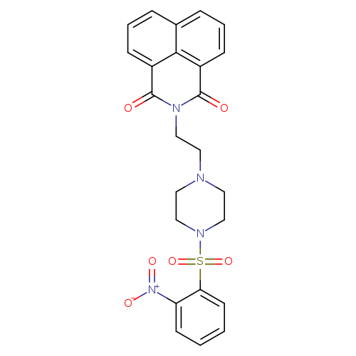 3-{2-[4-(2-nitrobenzenesulfonyl)piperazin-1-yl]ethyl}-3-azatricyclo[7.3.1.0^{5,13}]trideca-1(13),5,7,9,11-pentaene-2,4-dione