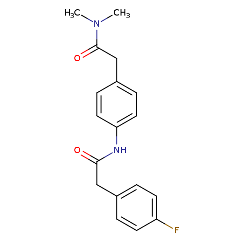 2-{4-[2-(4-fluorophenyl)acetamido]phenyl}-N,N-dimethylacetamide
