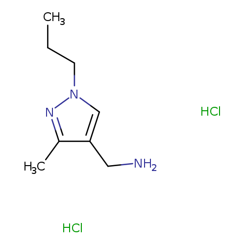 (3-methyl-1-propyl-1H-pyrazol-4-yl)methanamine dihydrochloride