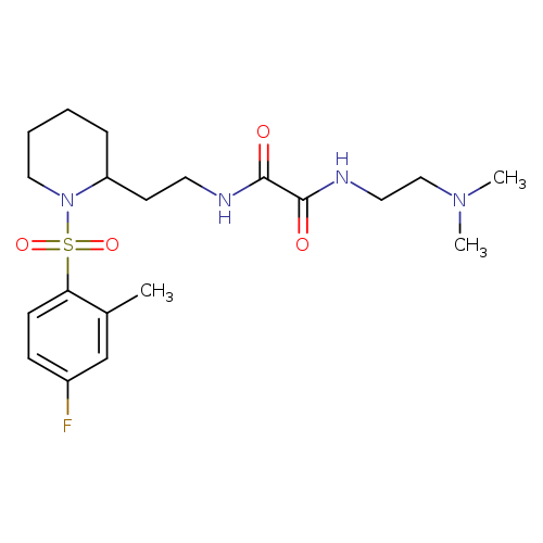 N-[2-(dimethylamino)ethyl]-N'-{2-[1-(4-fluoro-2-methylbenzenesulfonyl)piperidin-2-yl]ethyl}ethanediamide