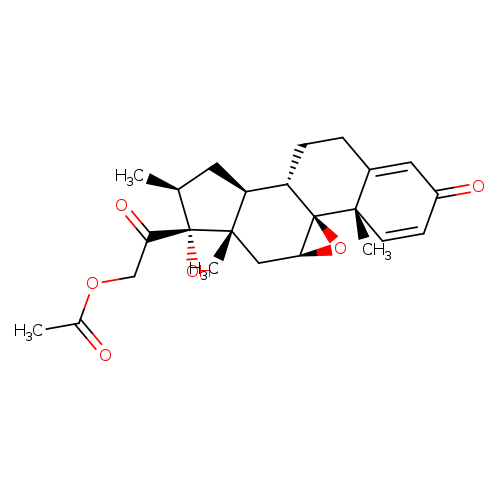 9beta,11beta-epoxy-17,21-dihydroxy-16beta-methylpregna-1,4-diene-3,20-dione 21-acetate