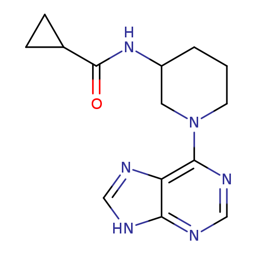 N-[1-(9H-purin-6-yl)piperidin-3-yl]cyclopropanecarboxamide
