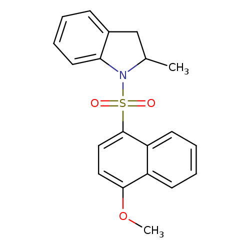 1-[(4-methoxynaphthalen-1-yl)sulfonyl]-2-methyl-2,3-dihydro-1H-indole