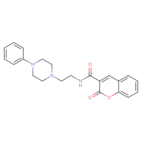 2-oxo-N-[2-(4-phenylpiperazin-1-yl)ethyl]-2H-chromene-3-carboxamide