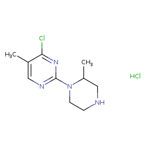 4-Chloro-5-methyl-2-(2-methylpiperazin-1-yl)pyrimidine hydrochloride