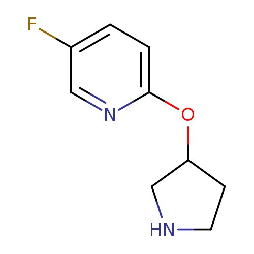5-fluoro-2-(pyrrolidin-3-yloxy)pyridine