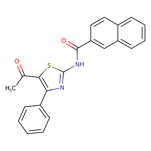 N-(5-acetyl-4-phenyl-1,3-thiazol-2-yl)naphthalene-2-carboxamide