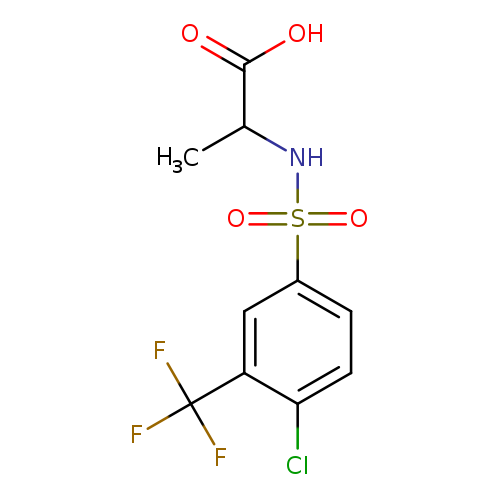 ((4-chloro-3-(trifluoromethyl)phenyl)sulfonyl)alanine