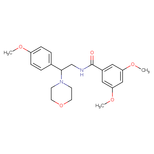 3,5-dimethoxy-N-[2-(4-methoxyphenyl)-2-(morpholin-4-yl)ethyl]benzamide
