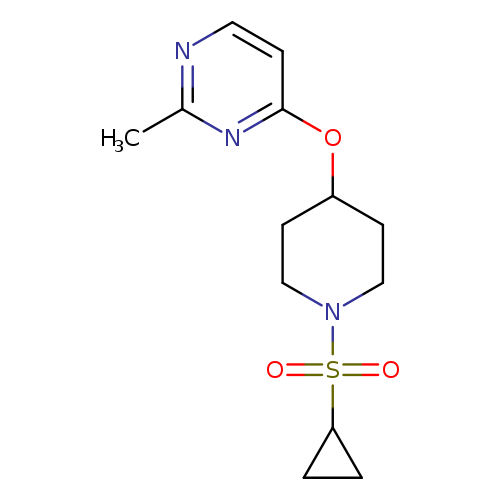 4-{[1-(cyclopropanesulfonyl)piperidin-4-yl]oxy}-2-methylpyrimidine