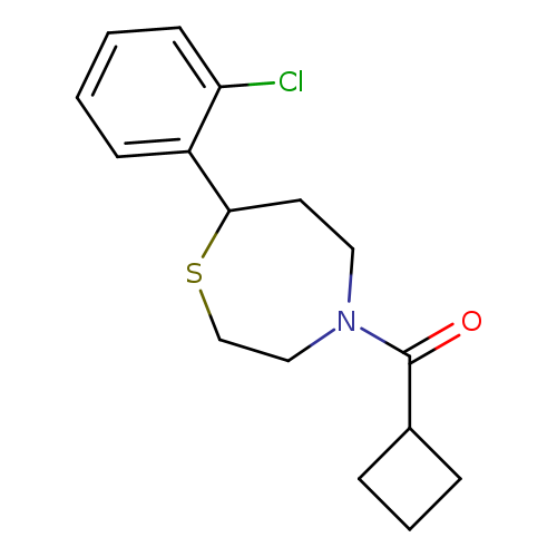 7-(2-chlorophenyl)-4-cyclobutanecarbonyl-1,4-thiazepane