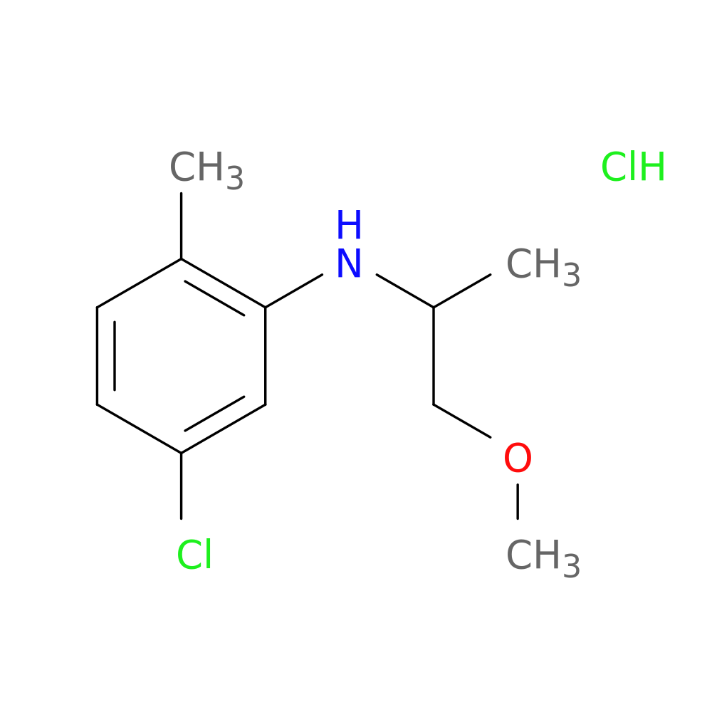 5-chloro-N-(1-methoxypropan-2-yl)-2-methylaniline hydrochloride