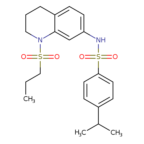 4-(propan-2-yl)-N-[1-(propane-1-sulfonyl)-1,2,3,4-tetrahydroquinolin-7-yl]benzene-1-sulfonamide