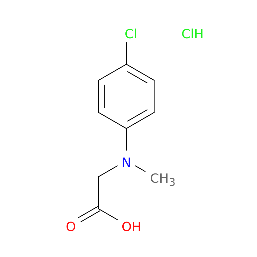 2-[(4-chlorophenyl)(methyl)amino]acetic acid hydrochloride