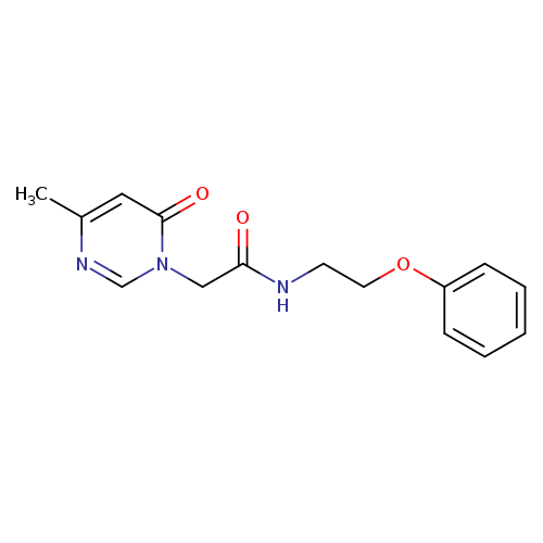 2-(4-methyl-6-oxo-1,6-dihydropyrimidin-1-yl)-N-(2-phenoxyethyl)acetamide