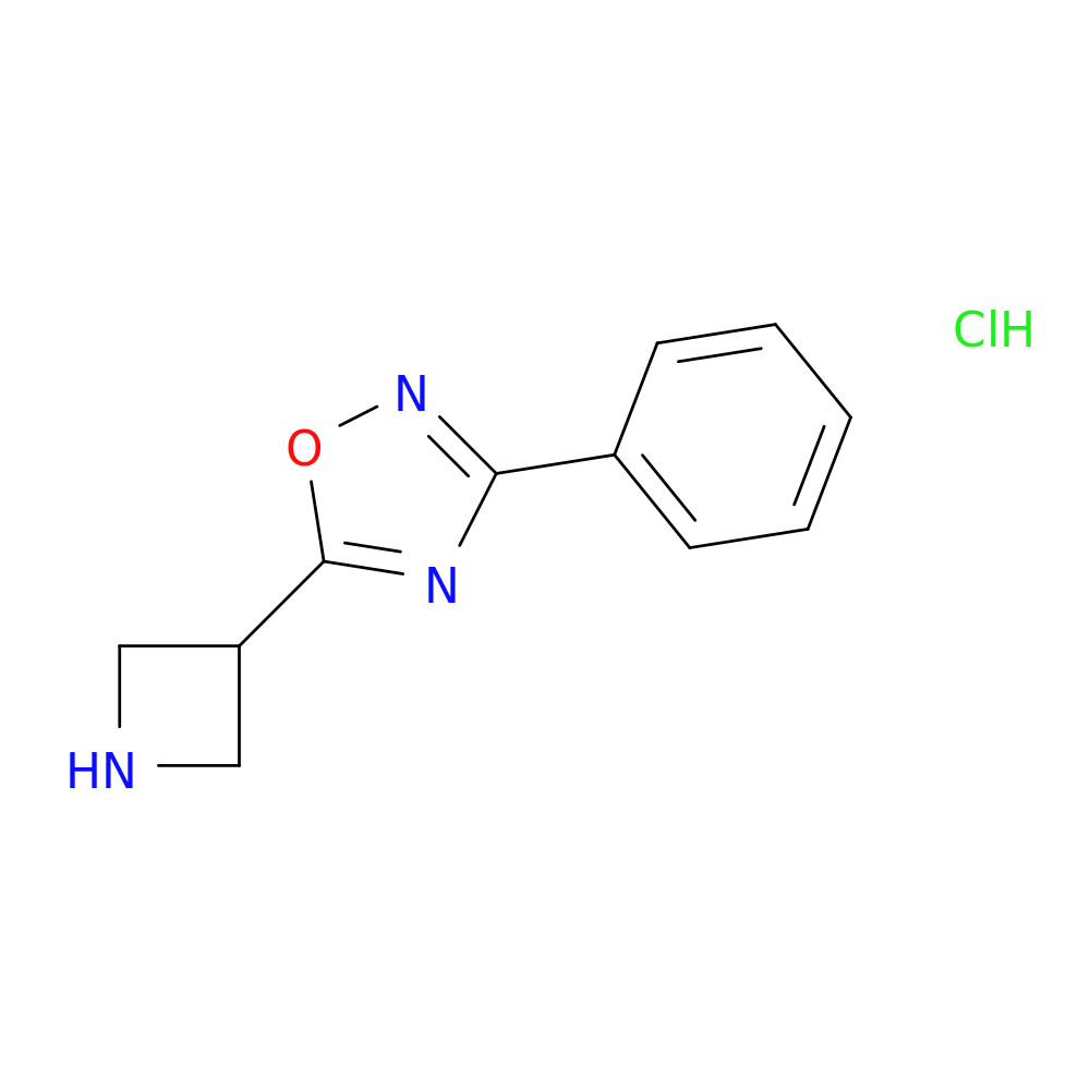 5-(azetidin-3-yl)-3-phenyl-1,2,4-oxadiazole hydrochloride