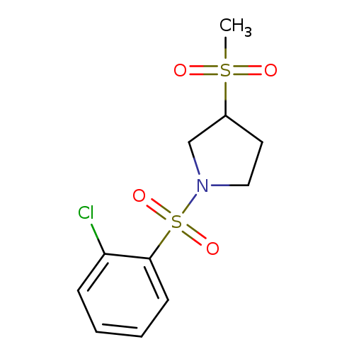 1-(2-chlorobenzenesulfonyl)-3-methanesulfonylpyrrolidine