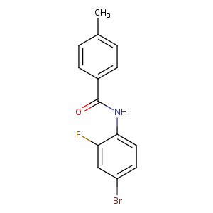 N-(4-bromo-2-fluorophenyl)-4-methylbenzamide