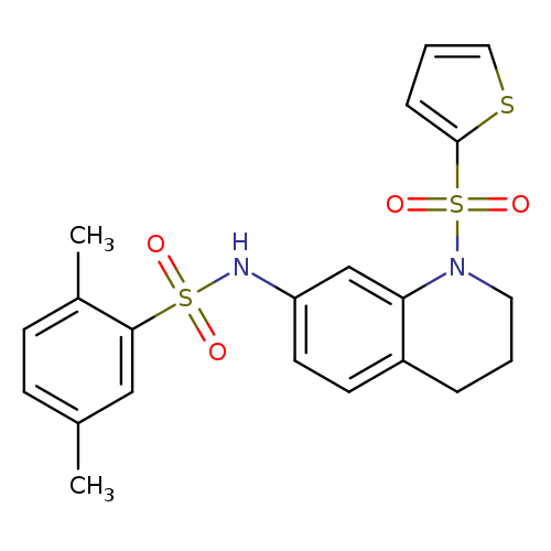 2,5-dimethyl-N-[1-(thiophene-2-sulfonyl)-1,2,3,4-tetrahydroquinolin-7-yl]benzene-1-sulfonamide