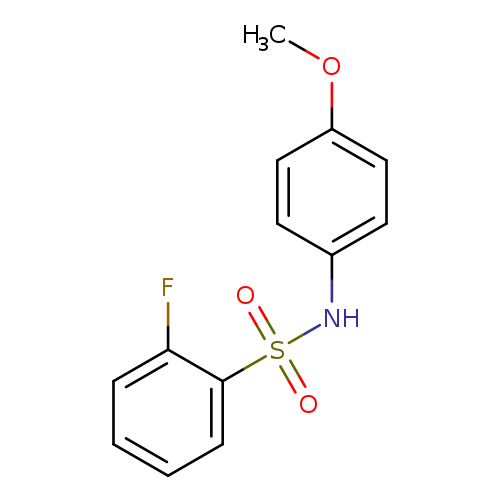 2-fluoro-N-(4-methoxyphenyl)benzene-1-sulfonamide