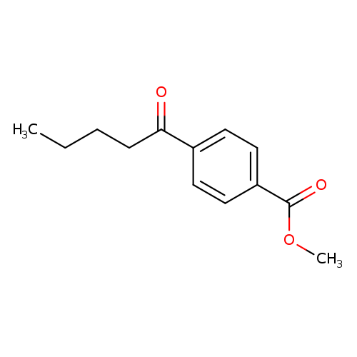 Benzoic acid, 4-(1-oxopentyl)-, methyl ester