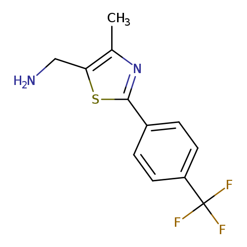 (4-Methyl-2-(4-(trifluoromethyl)phenyl)thiazol-5-yl)methanamine