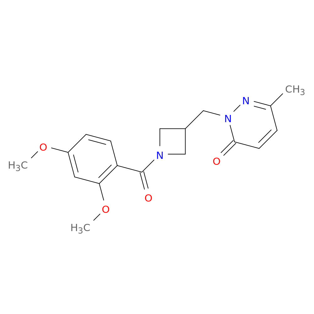 2-{[1-(2,4-dimethoxybenzoyl)azetidin-3-yl]methyl}-6-methyl-2,3-dihydropyridazin-3-one