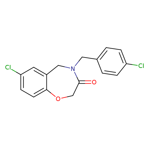 7-chloro-4-[(4-chlorophenyl)methyl]-2,3,4,5-tetrahydro-1,4-benzoxazepin-3-one