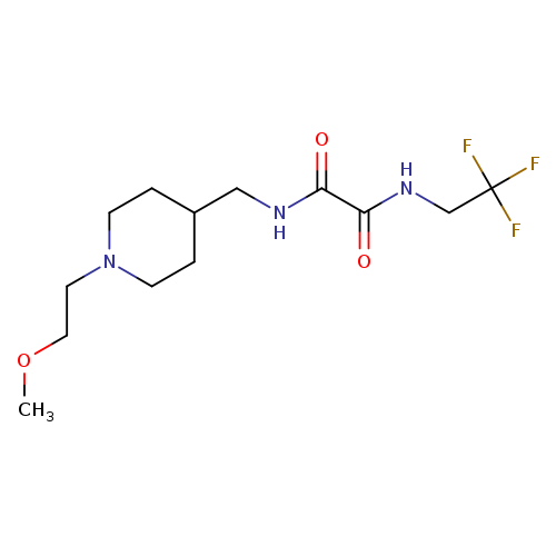 N'-{[1-(2-methoxyethyl)piperidin-4-yl]methyl}-N-(2,2,2-trifluoroethyl)ethanediamide